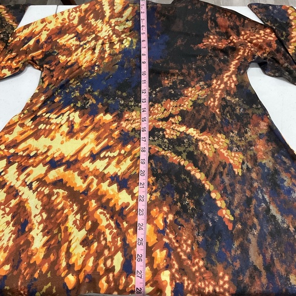 Soft Surroundings Theo Starry Night Tunic Asymmetrical Hem Scoop Neck Women’s M - Picture 9 of 11